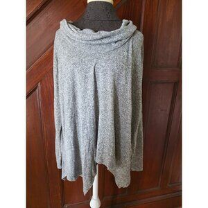 Gray Express Womens Cardigan Drape Sweater Size M/L